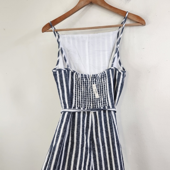 Madewell Stripe Linen Blend Jumpsuit - Picture 5 of 9